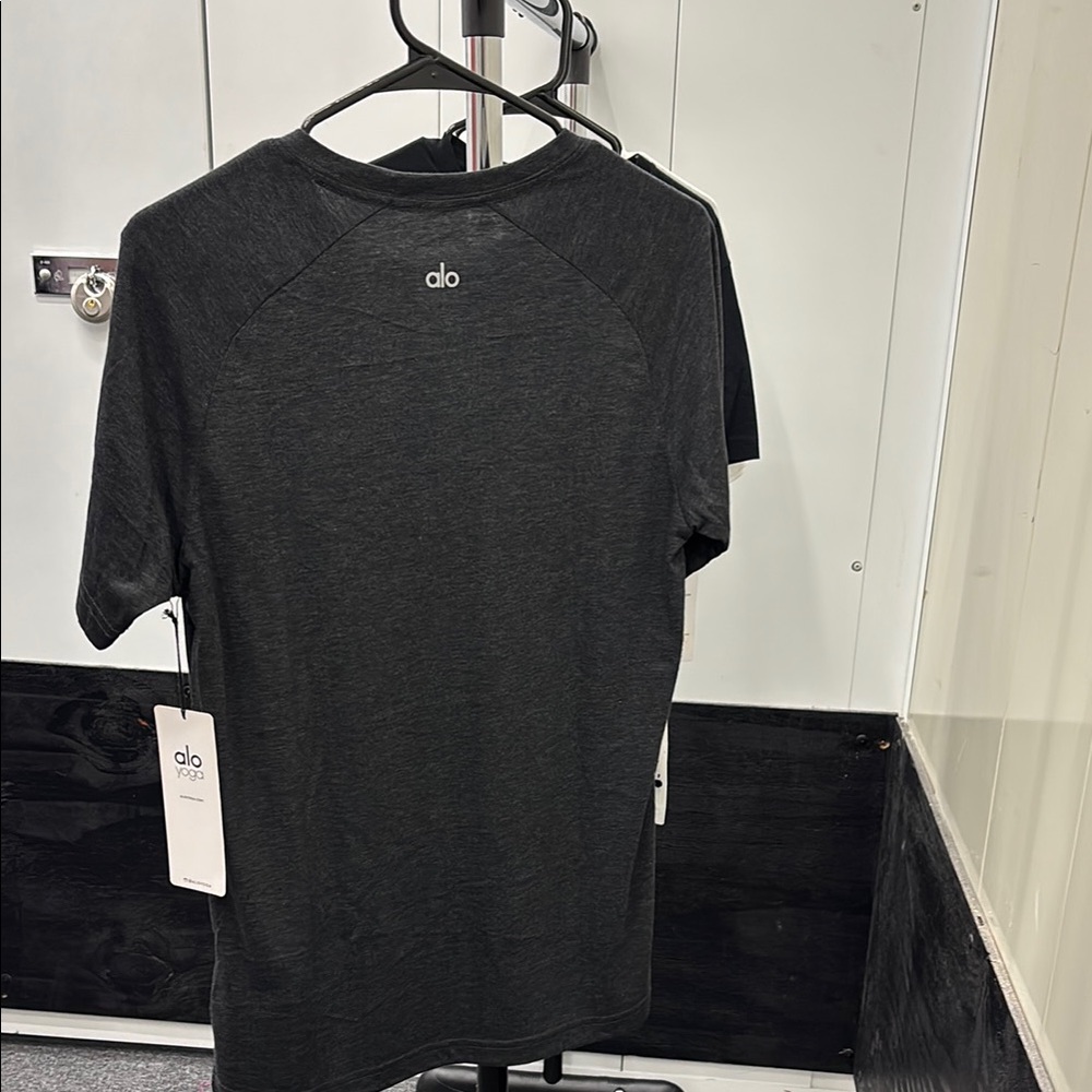ALO Yoga Gray Short Sleeve Tee - Picture 7 of 8